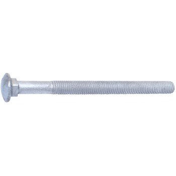 Midwest Fastener 53643 Carriage Bolt, 5/8-11 Thread, 8 in OAL, Galvanized, 15/PK