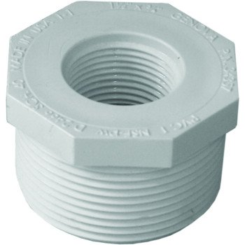 IPEX 435707 Reducing Bushing, 1-1/2 x 3/4 in, MPT x FPT, White, SCH 40 Schedule, 150 psi Pressure