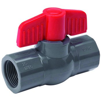 B & K 107-105 Ball Valve, 1 in Connection, FPT x FPT, 150 psi Pressure, PVC Body