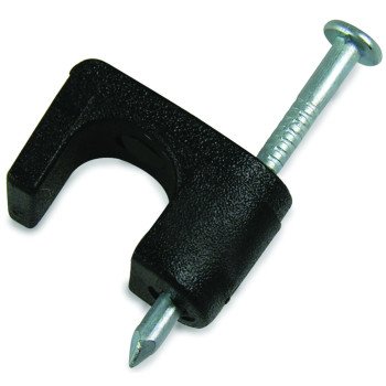 Gardner Bender PSB-165 Cable Staple, 1/4 in W Crown, 15/16 in L Leg, Plastic/Polyethylene