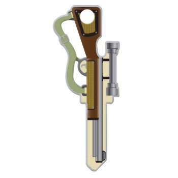 Lucky Line Key Shapes Series B118K Key Blank, Brass, Enamel, For: Kwikset Locks