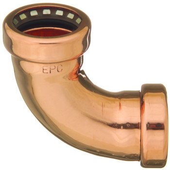 EPC 907 Series 10170795 Pipe Elbow, 3/4 in, 90 deg Angle, Copper, 200 psi Pressure