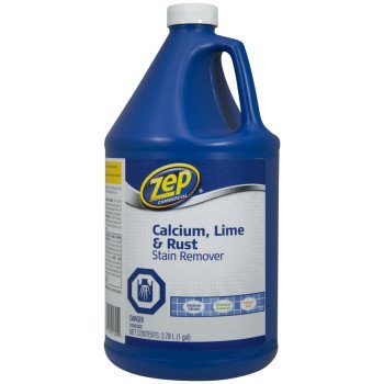 Zep CACAL128 Calcium/Lime/Rust Cleaner, 1 gal, Liquid, Pungent, Light Yellow