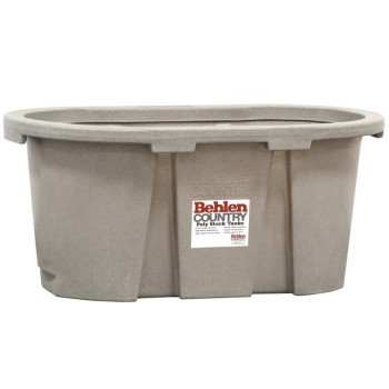 Behlen Country 52112017GT Farm Stock Tank, Round, 100 gal Capacity, Polyurethane, Granite Tan