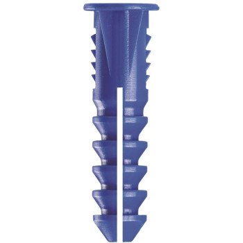 Cobra Anchors 193R Screw Anchor, #8-10 Thread, 1-1/4 in L, Polyethylene, 175 lb