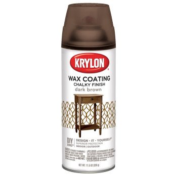 Krylon K04119000 Chalk Spray Paint, Subtle, Dark Brown, 11.75 oz, Can