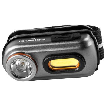 Nebo EINSTEIN NEB-HLP-0005 Headlamp, 300 mAh, Lithium-Ion Battery, LED Lamp, 400, 436 ft Beam Distance, Black