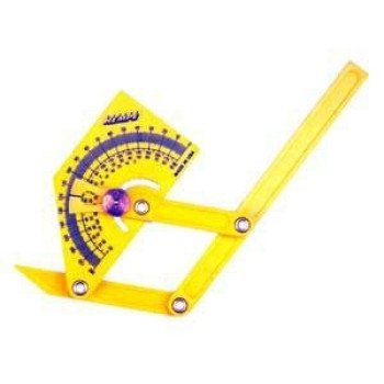Empire 2791 Protractor/Angle Finder, 0 to 180 deg, Brass/Polycast