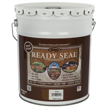 Ready Seal 515 Stain and Sealer, Pecan, 5 gal, Pail