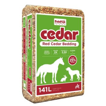 PetsPick 2.0P5PT55 Livestock Bedding, Cedar, Red