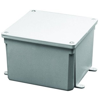 Carlon E989NNJ-CAR Molded Junction Box, PVC, Surface Mounting