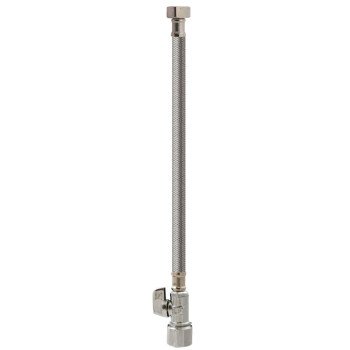 Keeney 2068PCPOLFL20K Quick Lock Valve, 5/8 in Connection, Compression, 125 psi Pressure, Stainless Steel Body