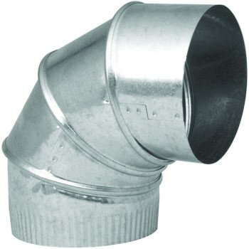 Imperial GV0284-C Adjustable Elbow, 4 in Connection, 26 ga Gauge, Steel