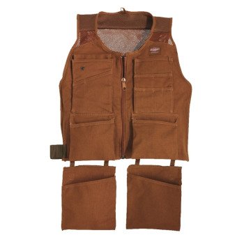 Bucket Boss 80400 SuperVest, S/M Waist, Canvas, Brown, 14-Pocket