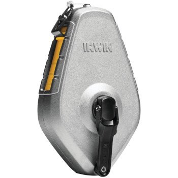 Irwin Strait-Line Classic Series IWHT48441 Chalk Reel, 100 ft L Line, 1:1 Gear Ratio