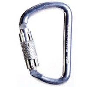 Guardian Fall Protection 01837 Locking Carabiner, Steel
