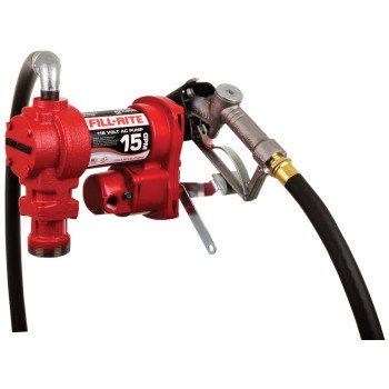 Fill-Rite FR600 FR610H AC Pump with Hose, Motor: 1/6 hp, 34 in L Suction Tube, 3/4 in Outlet, 15 gpm, Iron