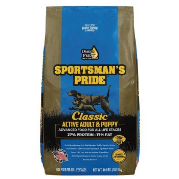 Sportsman's Pride Classic 10321 Dog Food, Adult, Puppy Breed, Dry, 40 lb Bag