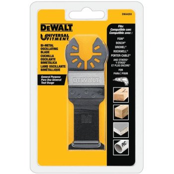 DEWALT DWA4203 Oscillating Blade, 1-1/4 in, HSS