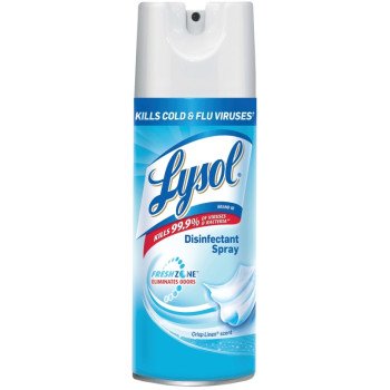 Lysol 1920074186 Disinfectant Cleaner, 12 oz, Liquid, Crisp Linen, Clear