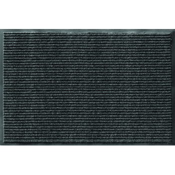 Apache Mills Enviroback AP043-4079E Door Mat, 27 in L, 18 in W, Rectangular, Pepper