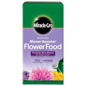 Miracle-Gro 146002 Flower Food, 4 lb Box, Solid, 10-52-10 N-P-K Ratio