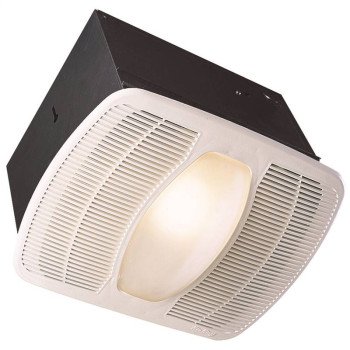 Air King LEDAK100 Exhaust Fan with Light, 0.6 A, 115/120 V, 100 cfm Air, 2 sones, LED Lamp, 4 in Duct, White