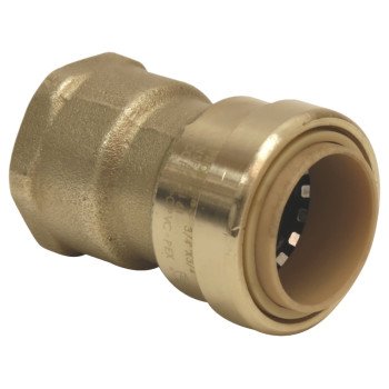 B & K ProLine Series 630-204HC Adapter, 3/4 in, Push-Fit x MPT, Brass, 200 psi Pressure