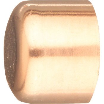 Elkhart Products 30624 Tube Cap, 3/8 in, Sweat, Wrot Copper