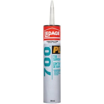 LePage 1421920 Tub Surround Adhesive, Tan, 295 mL Cartridge