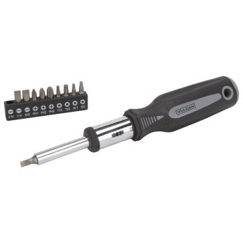 Vulcan SDZ-0320 Ratchet Screwdriver, 7-7/8 in OAL, PP & TPR Handle, Magnetic