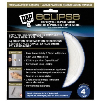 DAP 7079809163 Rapid Wall Repair Patch, Clear