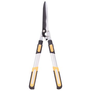 Landscapers Select GH48126 Telescopic Hedge Shear, Straight with Wave Curve Blade, 8-1/4 in L Blade, Steel Blade