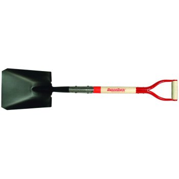 Razor-Back 42116 Transfer Shovel, 8-3/4 in W Blade, Steel Blade, Northern White Ashwood Handle, D-Shaped Handle