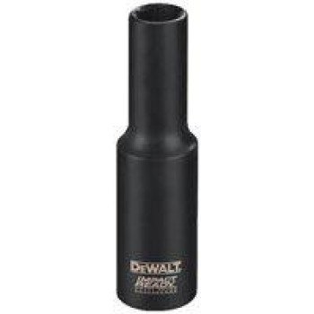 DEWALT IMPACT READY DW2291 Impact Socket, 13/16 in Socket, 3/8 in Drive, Square Drive, 6-Point, Steel, Black Oxide