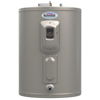 Richmond Essential Series 6ES50-DCG Short Electric Water Heater, 240 VAC, 4500 W, 50 gal Tank, 0.93 Energy Efficiency