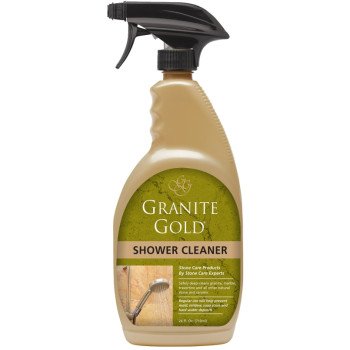 Granite Gold GG0039 Shower Cleaner, 24 oz, Bottle, Haze Liquid, Citrus, Clear