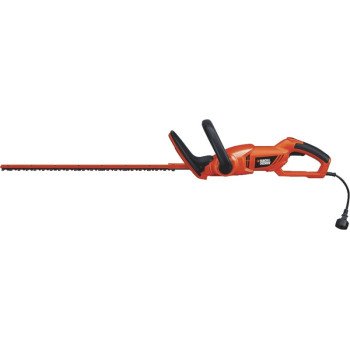 Black+Decker HH2455 Electric Hedge Trimmer, 3.3 A, 120 V, 3/4 in Cutting Capacity, 24 in L x 2-3/4 in W Blade