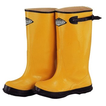 Diamondback RB001-13-C Over Shoe Boots, 13, Yellow, Rubber Upper, Slip on Boots Closure