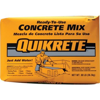 Quikrete 1101-40 Concrete Mixer, Brown/Gray