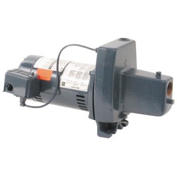 Sta-Rite FSNCH-L Jet Pump, 9.9/4.95 A, 115/230 V, 0.5 hp, 1-1/4 in Suction, 1 in Discharge Connection, Iron