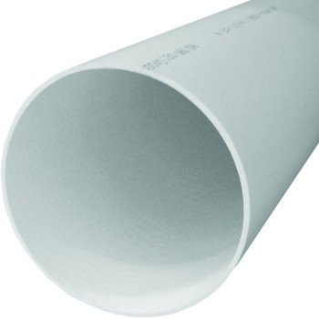 Charlotte Pipe PVC 16015B 0600 Pipe, 1-1/2 in, 20 ft L, SDR 26 Schedule, PVC