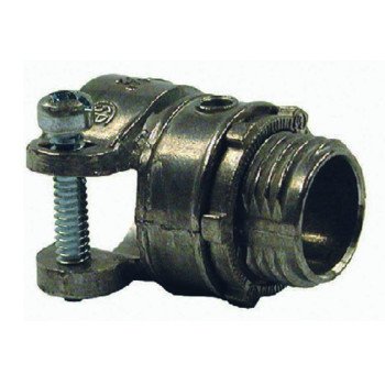 Hubbell SQ038R5 Squeeze Connector, 3/8 in, Zinc