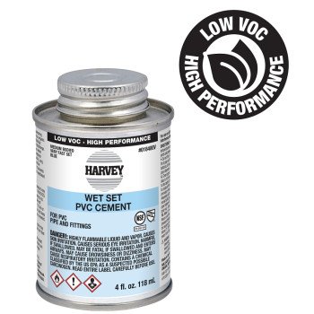 Harvey 18400V-24 Medium-Bodied Fast Set Cement, 4 oz Can, Liquid, Blue