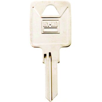 Hy-Ko 11010TM3 Key Blank, Brass, Nickel, For: Trimark Cabinet, House Locks and Padlocks