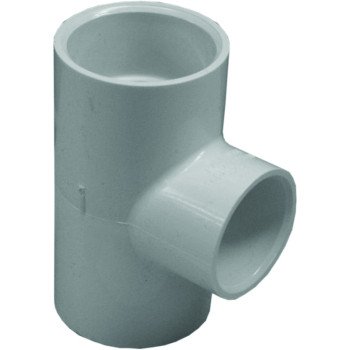 Xirtec 140 435799 Pipe Tee, 1-1/4 x 1 in, Socket, PVC, White, SCH 40 Schedule, 150 psi Pressure