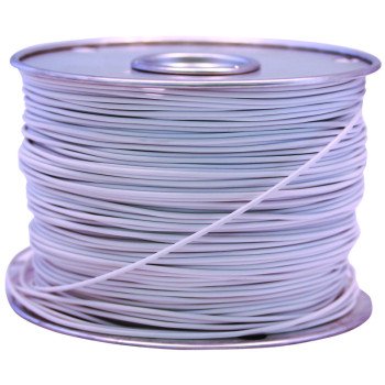 CCI 55671423 Primary Wire, 12 AWG Wire, 1-Conductor, 60 VDC, Copper Conductor, White Sheath, 100 ft L