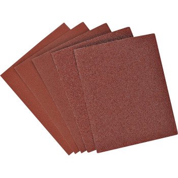 Black+Decker 74-606 Sandpaper, 4-1/2 in W, 5-1/2 in L, Aluminum Oxide Abrasive