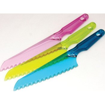 Chef Craft 21697 Lettuce Knife, Plastic Blade, Plastic Handle, Assorted Handle