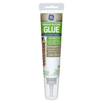 GE Silicone 2 2823396 Glue, Clear, 2.8 fl-oz Squeeze Tube